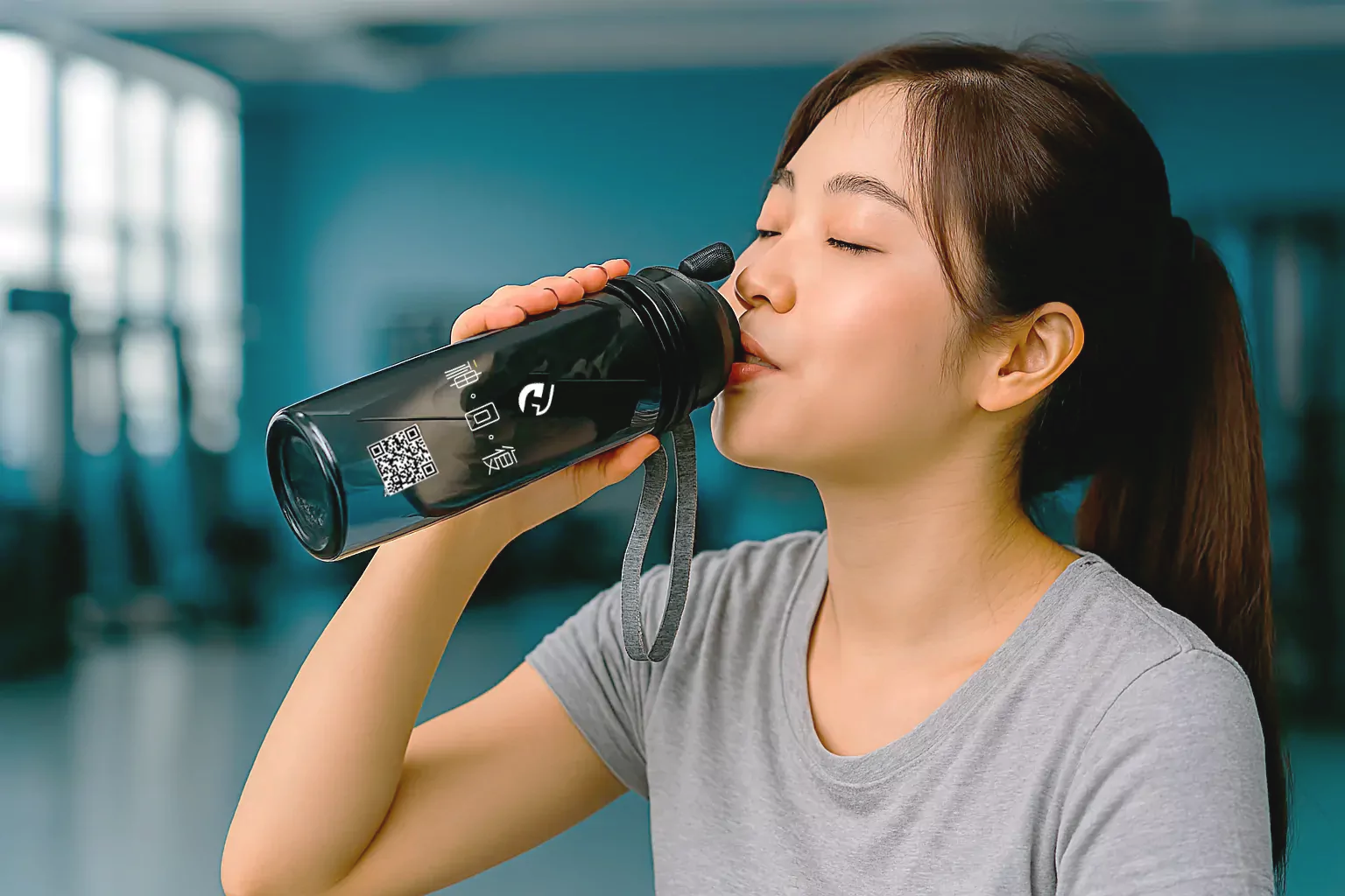 氫機能水品牌主視覺，展現健康與活力